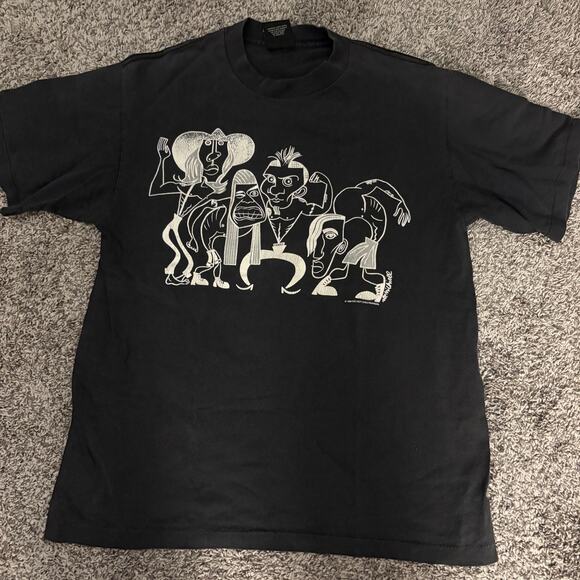 Vintage 1990 Red Hot Chili Peppers Picasso Shirt Size Large - Picture 1 of 4